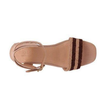 Women's Shoes Rayna Blush Braided Jute Strap And Suede - VacationGrabs