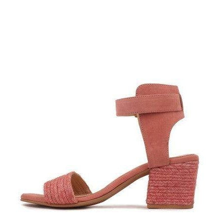 Women's Shoes Rayna Blush Braided Jute Strap And Suede - VacationGrabs