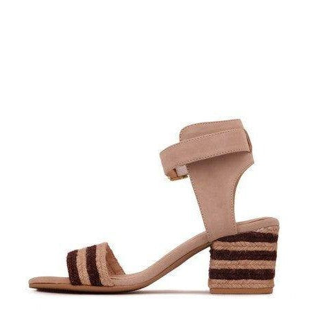 Women's Shoes Rayna Blush Braided Jute Strap And Suede - VacationGrabs