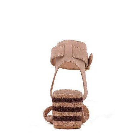 Women's Shoes Rayna Blush Braided Jute Strap And Suede - VacationGrabs