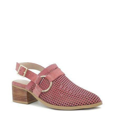 Women's Shoes Rosalie Blush Block Heeled Sandal - VacationGrabs