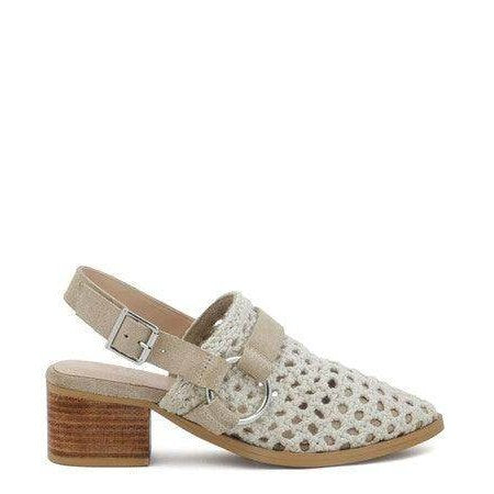 Women's Shoes Rosalie Blush Block Heeled Sandal - VacationGrabs