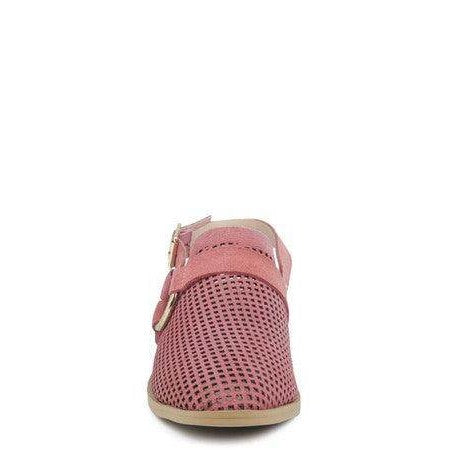 Women's Shoes Rosalie Blush Block Heeled Sandal - VacationGrabs
