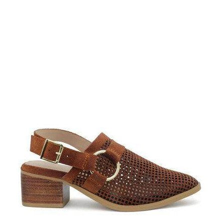 Women's Shoes Rosalie Blush Block Heeled Sandal - VacationGrabs