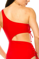 Women's Swimwear - 1PC One Piece Cutout One Shoulder Swimsuit