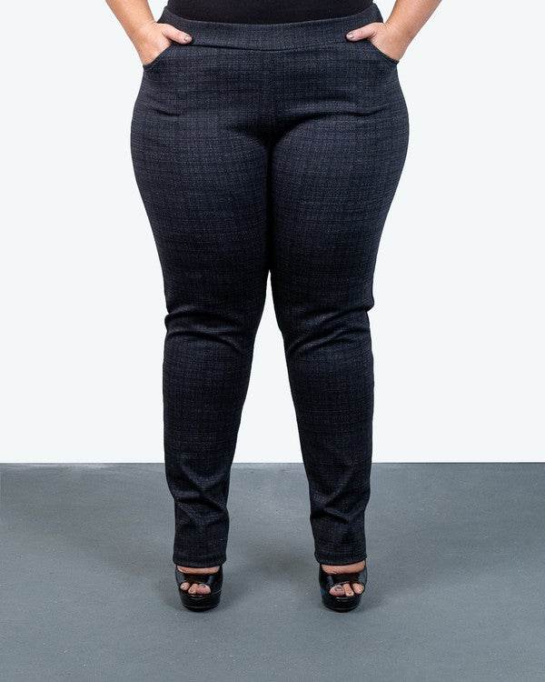 Straight Leg Mid-Rise Trouser Pants - VacationGrabs
