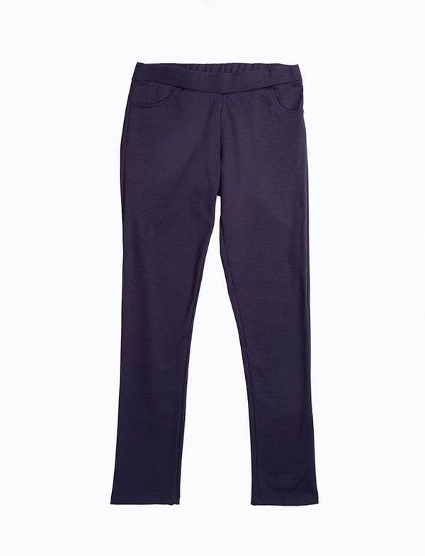 Straight Leg Mid-Rise Trouser Pants - VacationGrabs