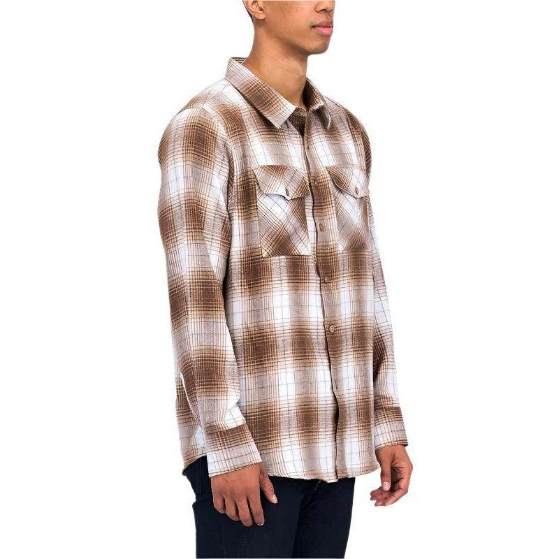 Checker Plaid Flannel Long Sleeve - VacationGrabs