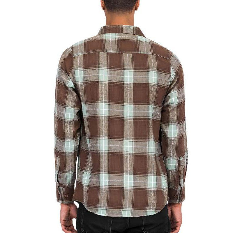 Checker Plaid Flannel Long Sleeve - VacationGrabs