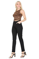 Womens Round Neck Crop Tops - VacationGrabs