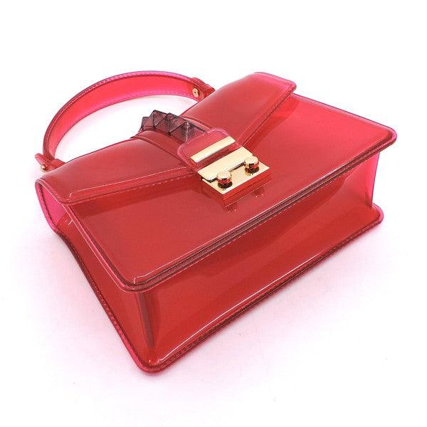 Wallets, Handbags & Accessories Multi Semi Transparent Flap Jelly Candy Bag