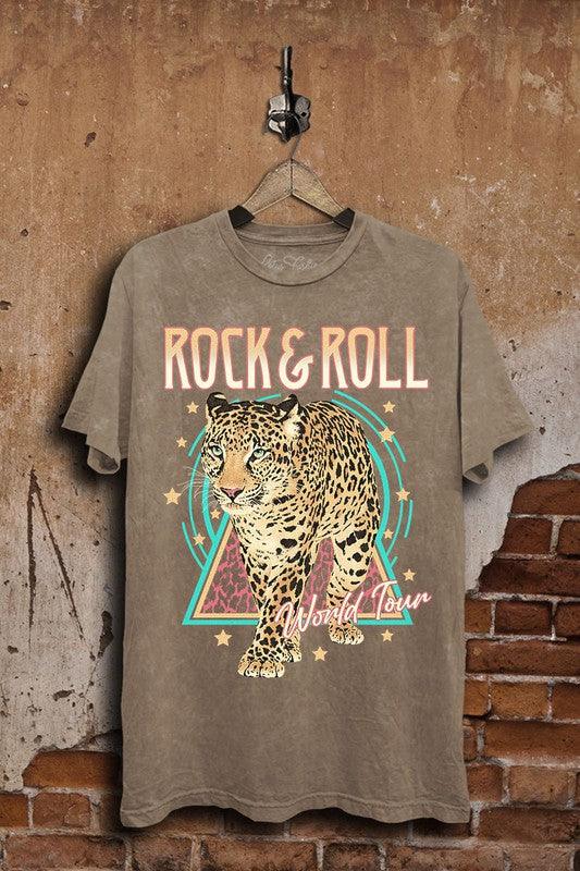 Women's Shirts - T-Shirts Rock & Roll World Tour Graphic Tshirt