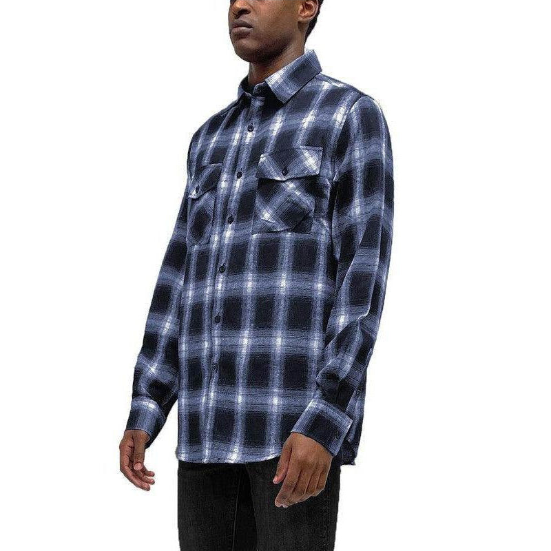 Full Plaid Checkered Flannel Long Sleeve - VacationGrabs