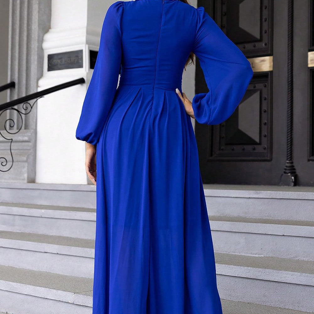 Women's Dresses Twist Front Cutout Long Sleeve Dress
