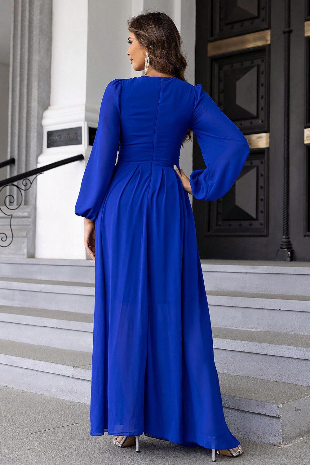 Women's Dresses Twist Front Cutout Long Sleeve Dress