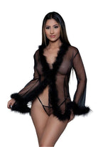 Women's Lingerie SetsWomens Bou Short Robe Lingerie Set - VacationGrabs