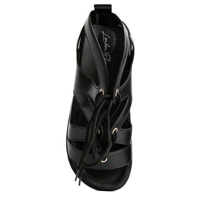 Women's Shoes Voopret Tie-Up Flat Sandals - VacationGrabs