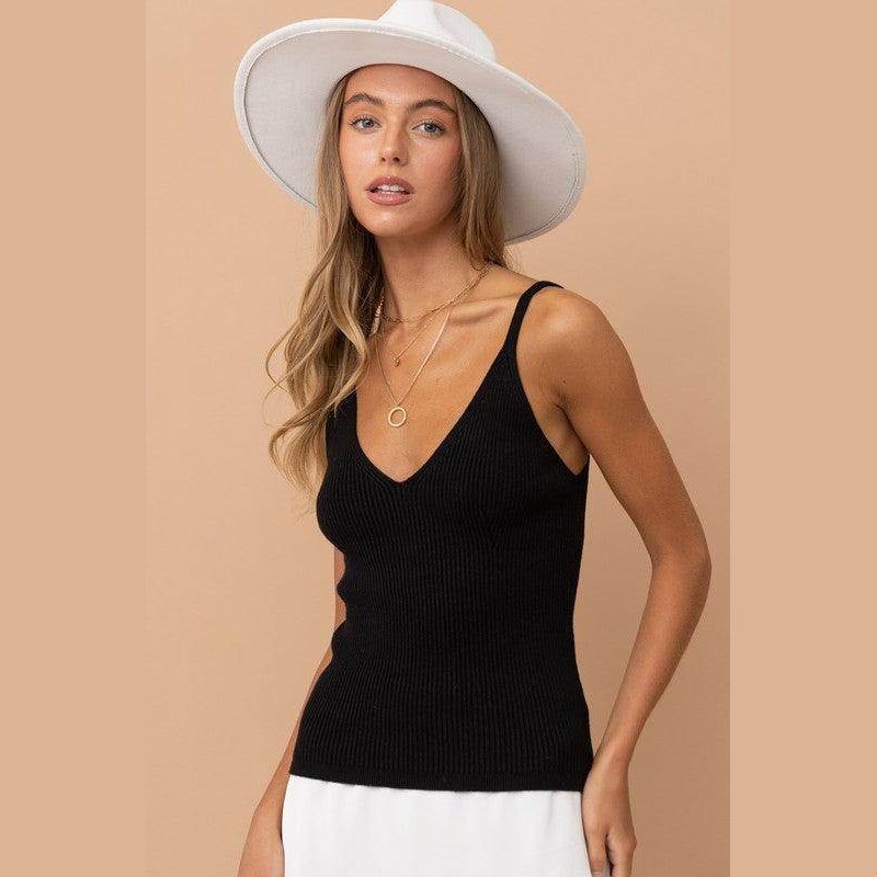 Essential Sweater Knitted Tank Cami - VacationGrabs