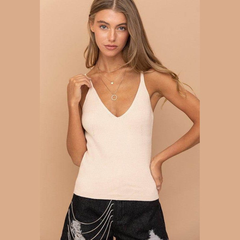 Essential Sweater Knitted Tank Cami - VacationGrabs