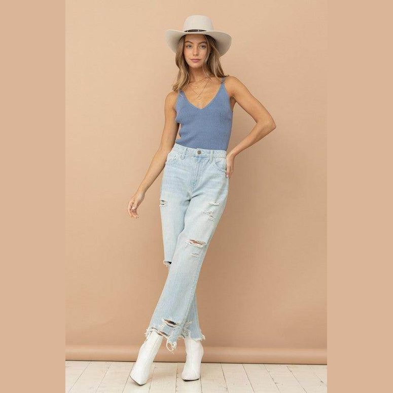 Essential Sweater Knitted Tank Cami - VacationGrabs