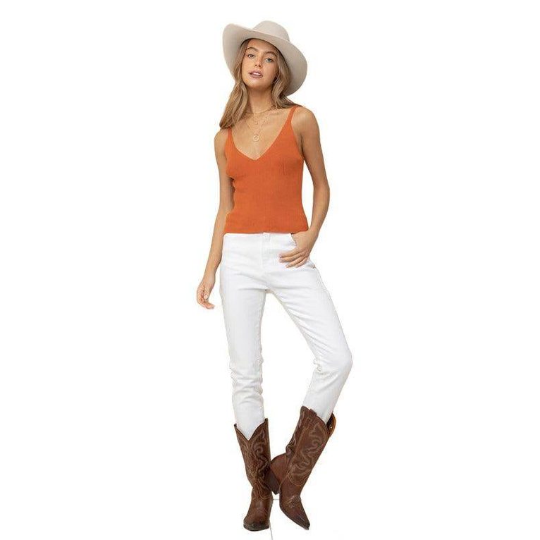Essential Sweater Knitted Tank Cami - VacationGrabs