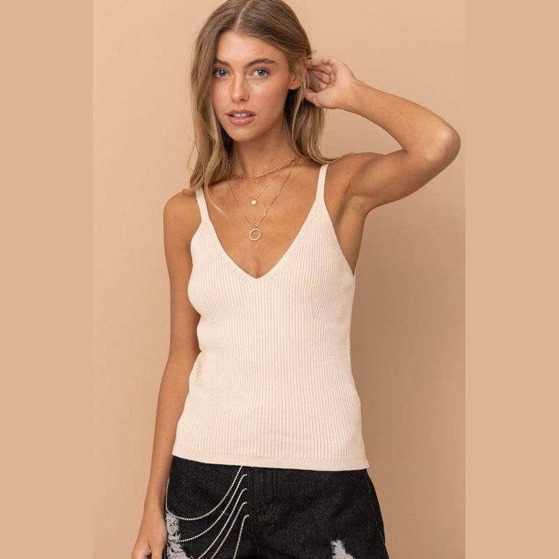 Essential Sweater Knitted Tank Cami - VacationGrabs