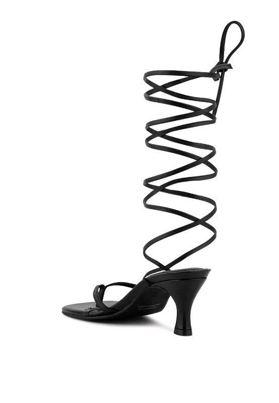 Women's Shoes - Sandals Women's Shoes Dorita Kitten Heel Lace Up Sandal
