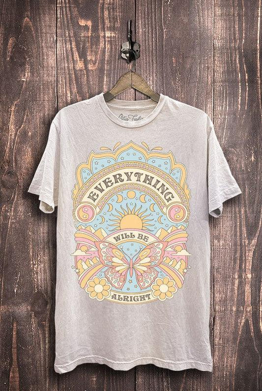 Women's Shirts - T-Shirts Everything Will Be Alright Tshirt