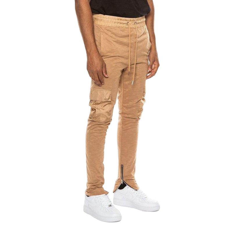 Heathered Cotton Blend Joggers - VacationGrabs