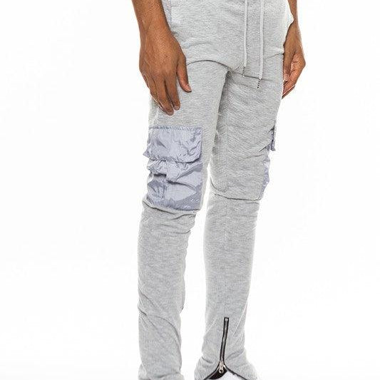Men's Pants - Joggers Heathered Cotton Blend Joggers