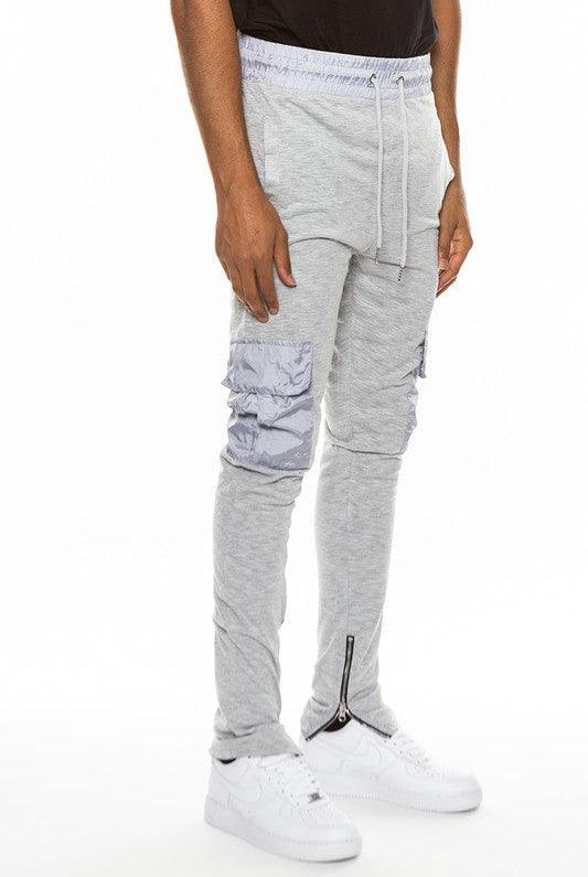 Men's Pants - Joggers Heathered Cotton Blend Joggers