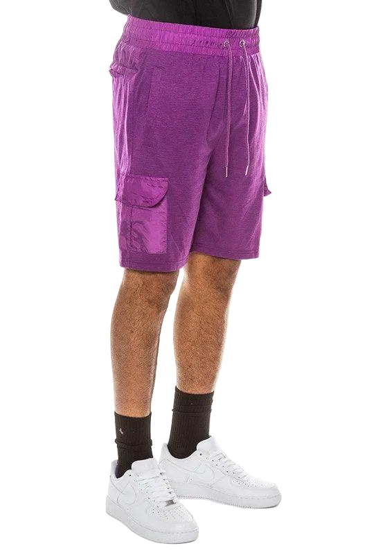 Mens Heathered Light Weight Slub Shorts - VacationGrabs