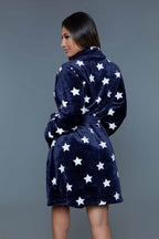 Kaylee Robe Star Print Womens Robe - VacationGrabs