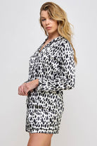 Women's Sleepwear/LoungewearWomens Black and White Dalmy PJ Set - VacationGrabs