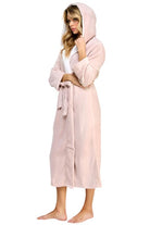 Women's Sleepwear/LoungewearJanette Pink Hooded Plush Robe - VacationGrabs