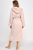 Women's Sleepwear/LoungewearJanette Pink Hooded Plush Robe - VacationGrabs