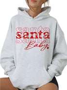 Women's Sweatshirts & HoodiesSanta Baby Christmas Hoodie Plus Size - VacationGrabs