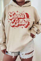 Women's Sweatshirts & HoodiesPlus Santa Baby Christmas Graphic Hoodie - VacationGrabs