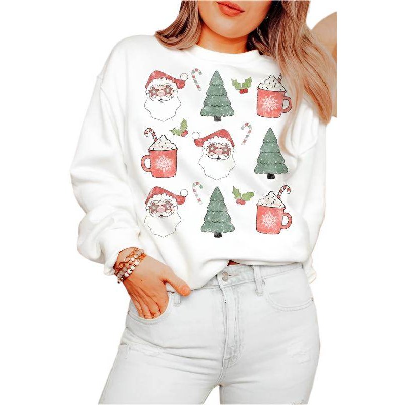 Christmas Collection Graphic Plus Size Sweatshirt - VacationGrabs