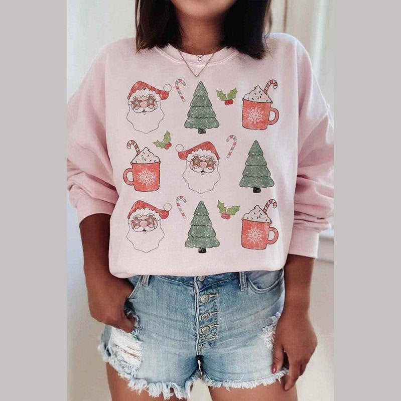 Christmas Collection Graphic Plus Size Sweatshirt - VacationGrabs