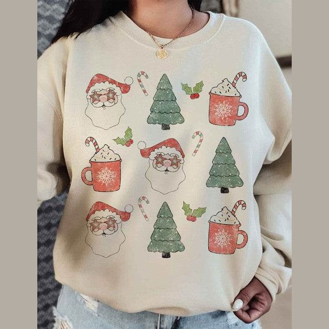 Christmas Collection Graphic Plus Size Sweatshirt - VacationGrabs