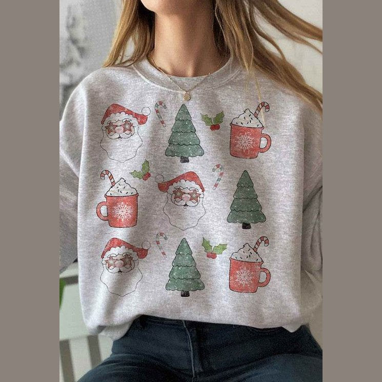 Christmas Collection Graphic Plus Size Sweatshirt - VacationGrabs