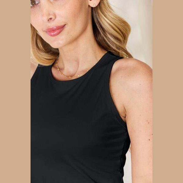 Essential Round-Neck Slim Tank - VacationGrabs