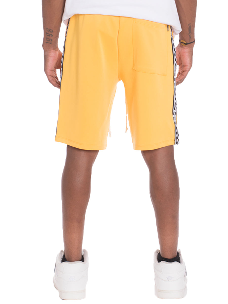 Checkered Stripe Vacation Shorts – Elastic Waist