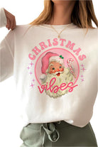 Women's Sweatshirts & HoodiesRetro Christmas Vibes Santa Graphic Sweatshirt - VacationGrabs