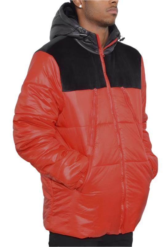 Mens Padded Buffle Puffer Jacket - VacationGrabs