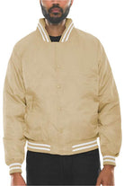 Mens Polyester Windbreaker Bomber Jacket - VacationGrabs