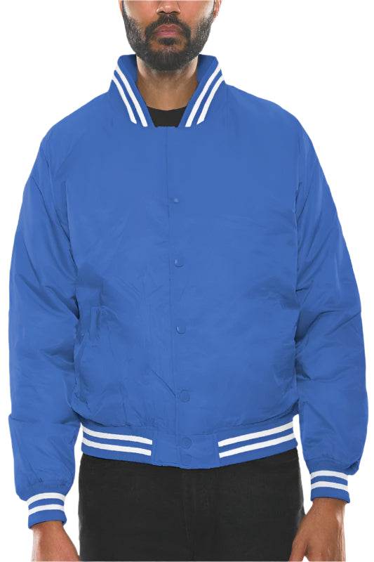 Mens Polyester Windbreaker Bomber Jacket - VacationGrabs
