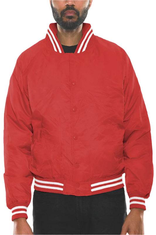 Mens Polyester Windbreaker Bomber Jacket - VacationGrabs