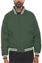 Mens Polyester Windbreaker Bomber Jacket - VacationGrabs